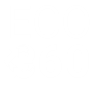 Valkoinen ECO 360 -logo mustalla taustalla